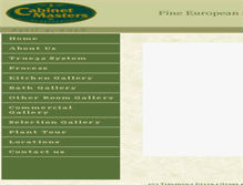 Tablet Screenshot of cabinetmasters-t32.com